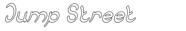 Jump Street font preview
